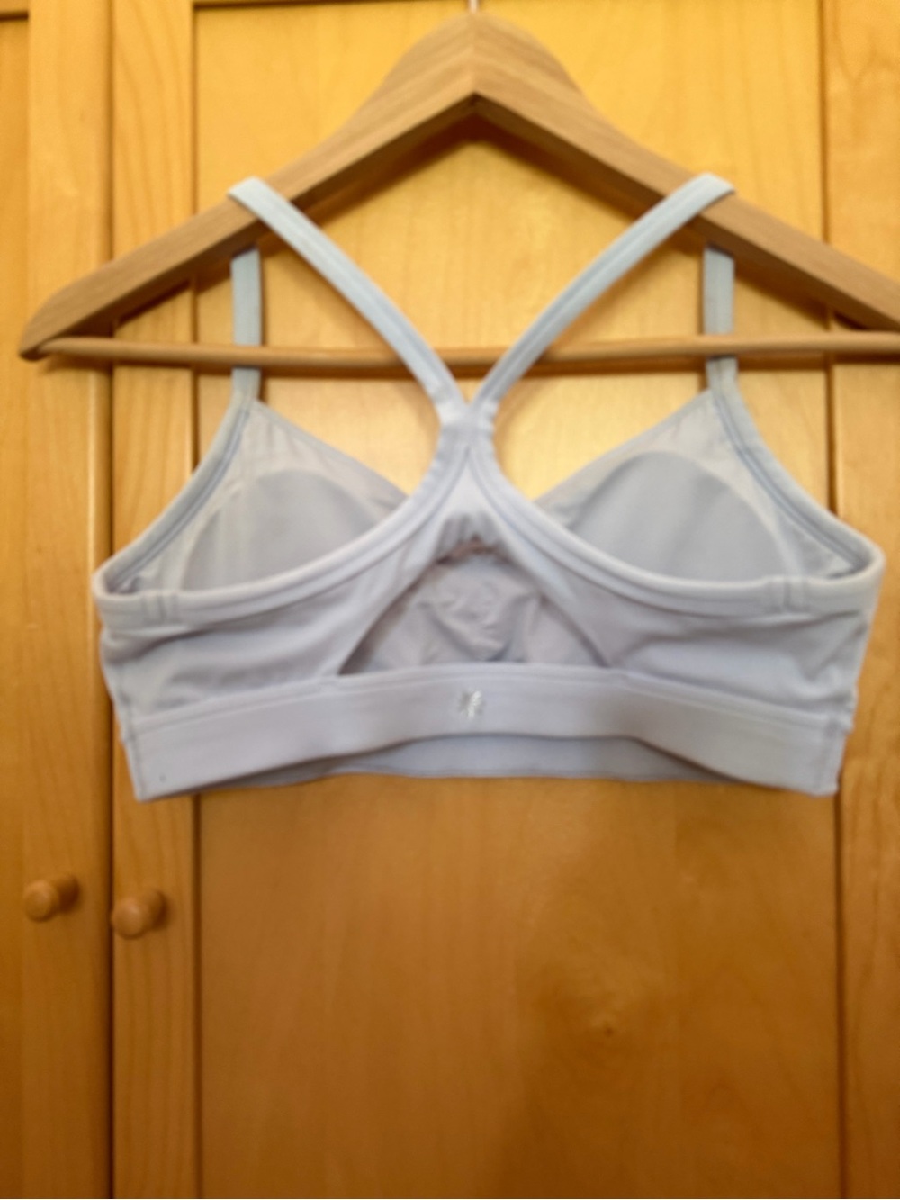 Athleta Vital Pale Blue Strappy Sports Bra - Picture 2 of 3